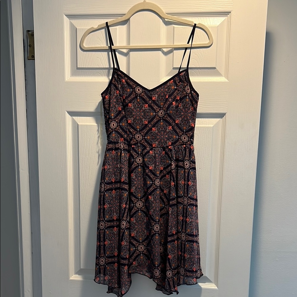Red Sleeveless Spaghetti Strap Mini Sundress